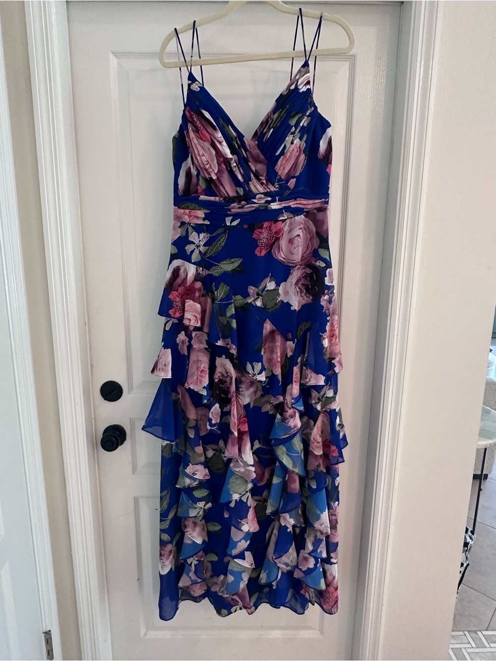 Xscape Floral Long Chiffon